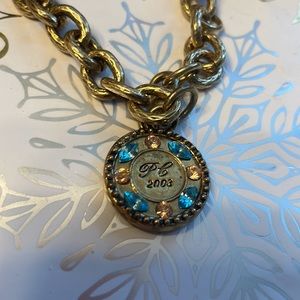 AVON 2003 bronze gold 8” thick link 37grams bracelet Vintage